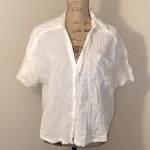 Free People We The Free short cotton cloud shirt